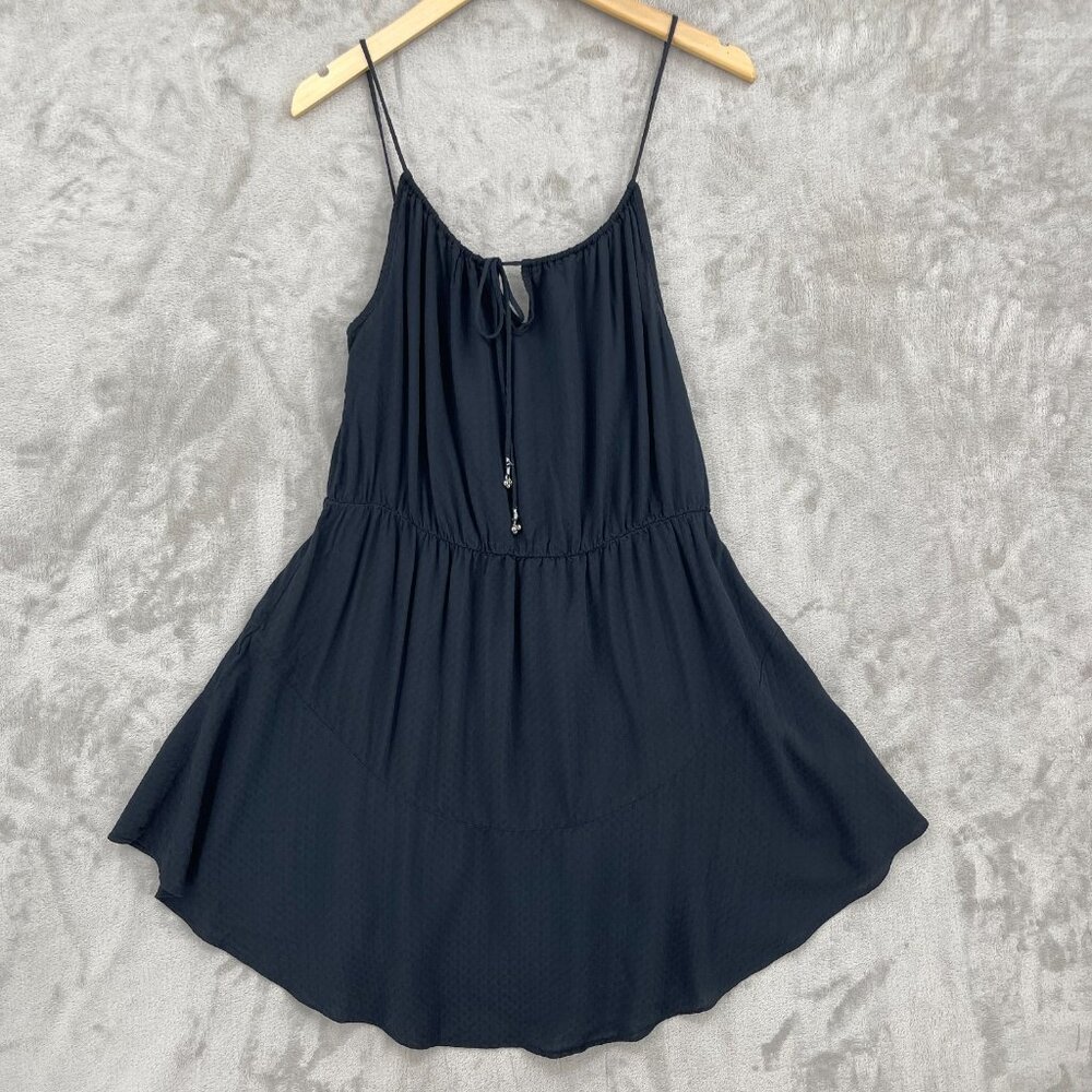 Free People Intimately Shake It Up Black Slip Dress Hippie Fairy